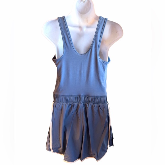 Rae Mode Athletic Romper Size Large Blue Elastic Waistband Tank Style Flowy New - Picture 6 of 11